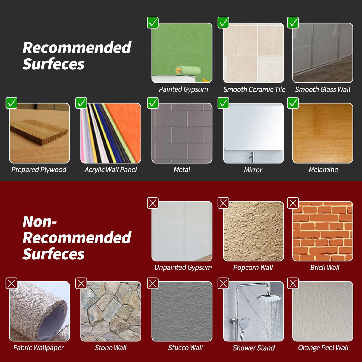 WOWSTAR 10-sheet tile achieves broader coverage for a seamless backsplash.