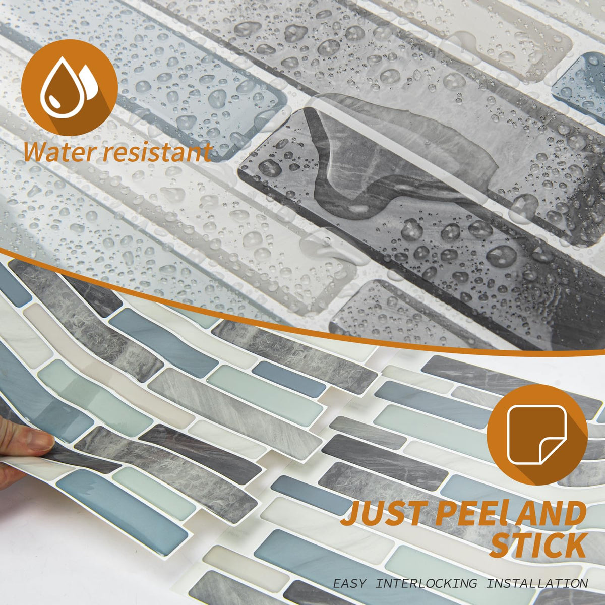 WOWSTAR backsplashes suit apartments and rentals, kitchen walls, bathrooms, and more.