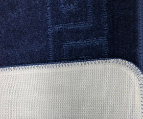 WPM anti slip backing keeps rug in place on tile floors for safety.