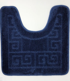 WPM World Products Mart U shaped contour rug 20x20 fits around toilet for a tidy, non slip area.
