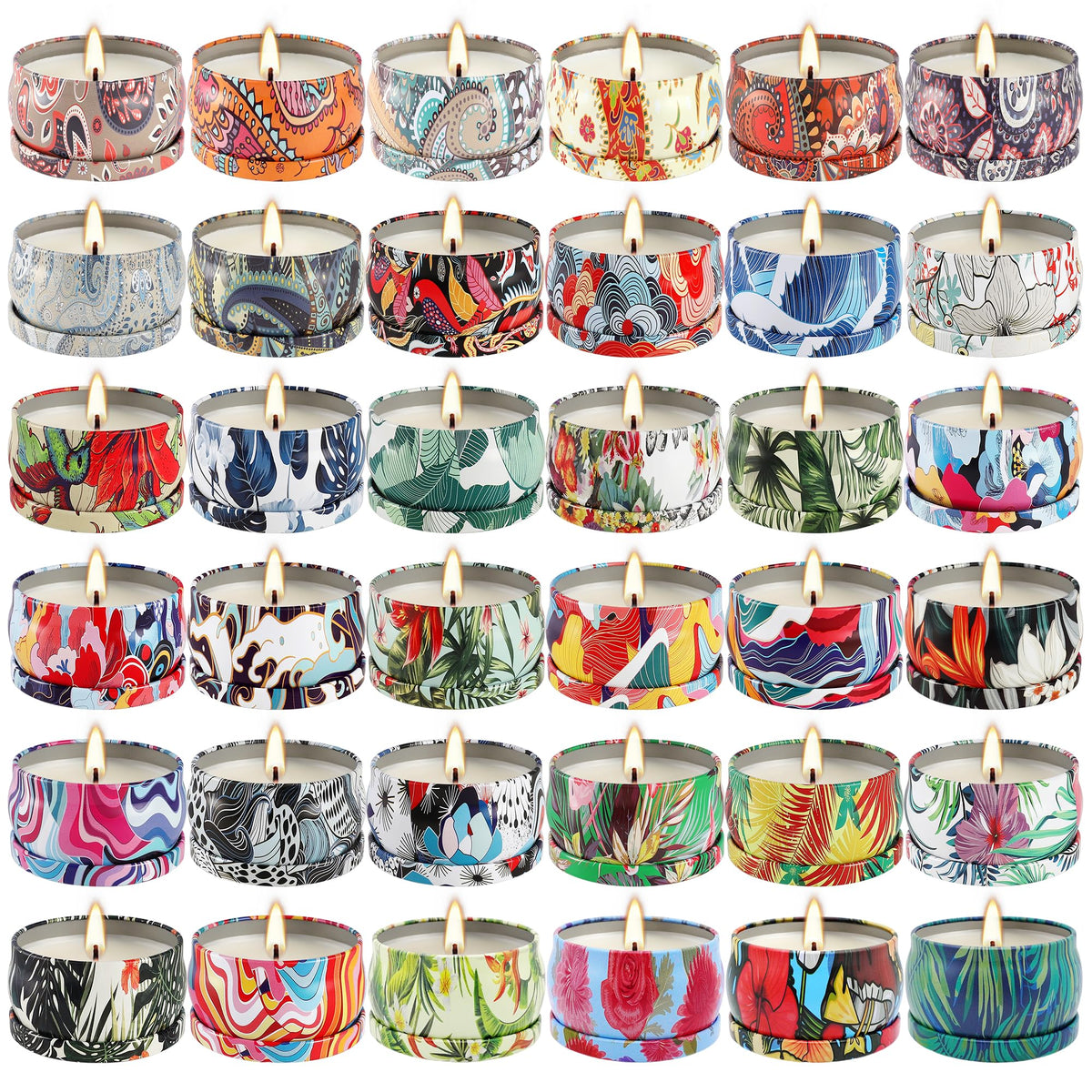 WPONSZU 36-fragrances candles pack ready for diverse home scents