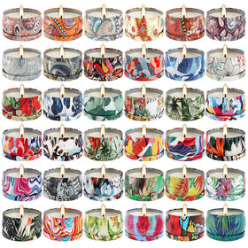 WPONSZU 36-fragrances candles pack ready for diverse home scents
