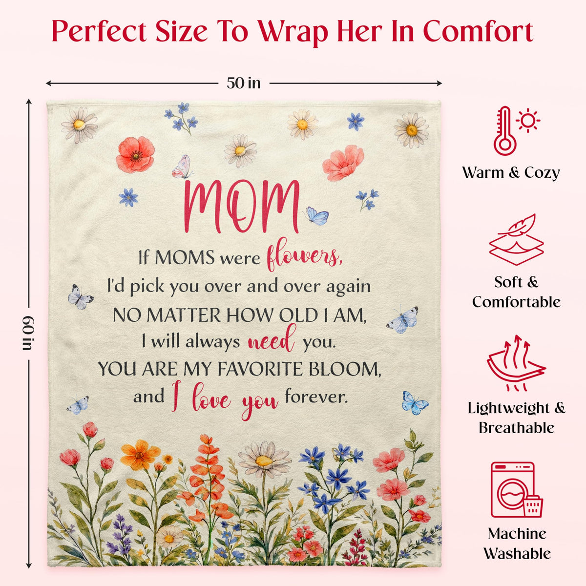 WRAPIX versatile mom blanket used on bed and during travel