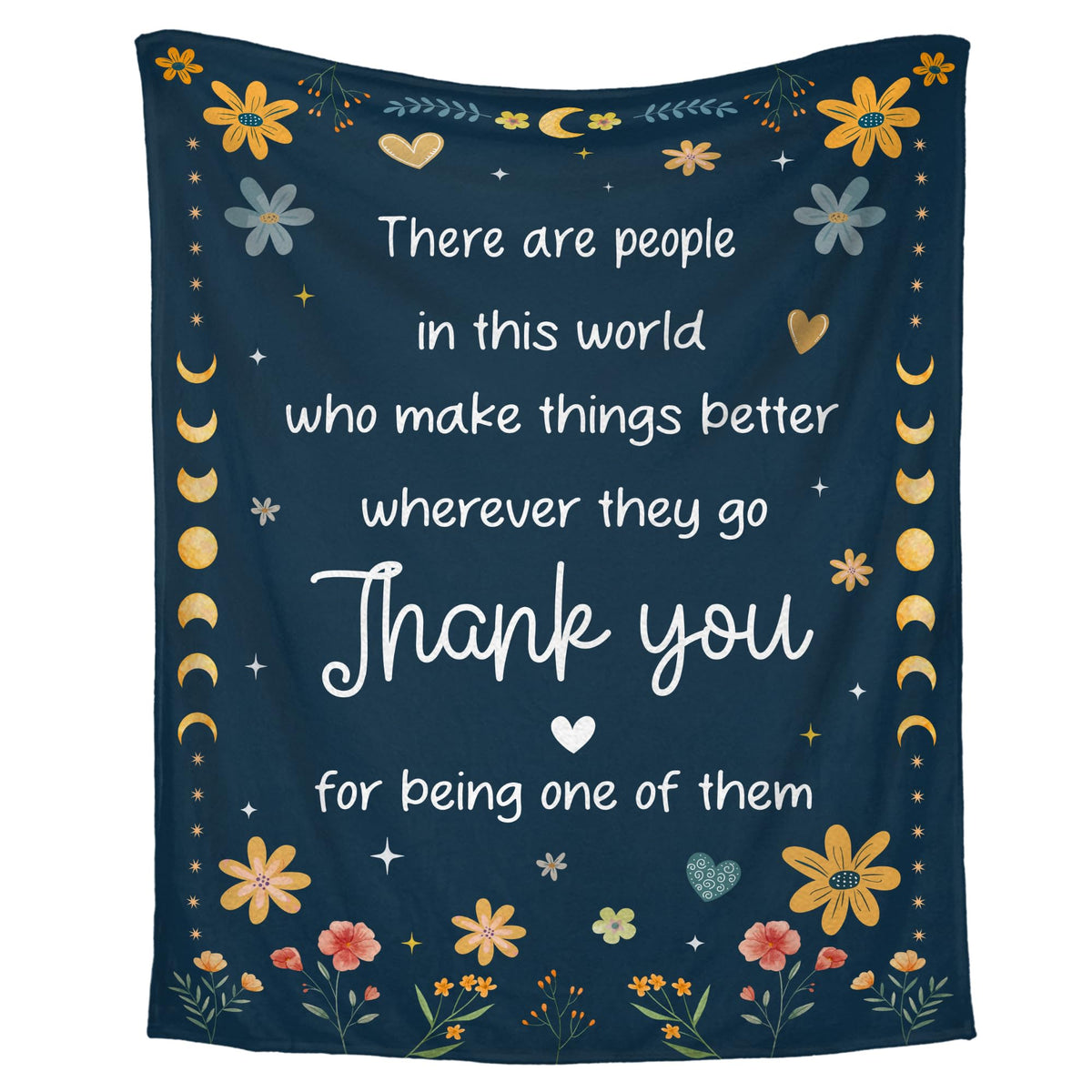 WRAPIX thank you gifts blanket 60x80 close-up showing plush fleece for cozy warmth.