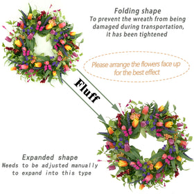 WreathDream eucalyptus-leaves and ferns create lush greenery for spring decor.
