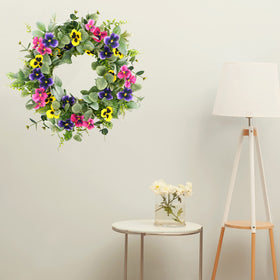 WreathDream flocked lamb ear leaves wreath adds romantic texture indoors