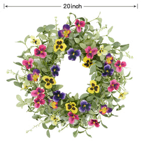 WreathDream lush-green leaves wreath shows realistic fullness and durability.
