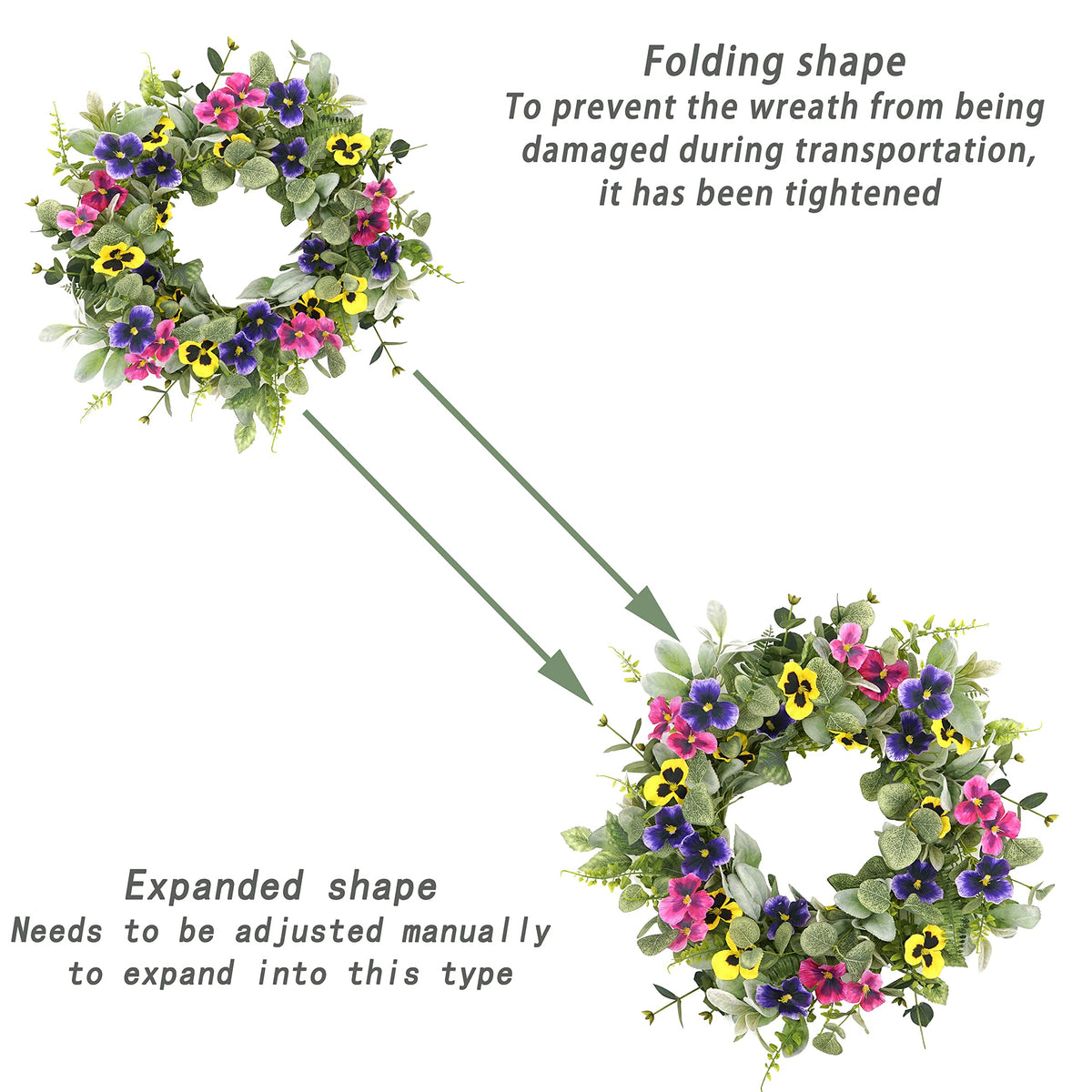 WreathDream wedding decor wreath provides an elegant focal point