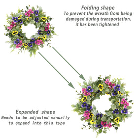 WreathDream wedding decor wreath provides an elegant focal point
