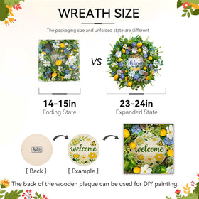 WreathQueen grapevine-base wreath showing natural structure for durable display.