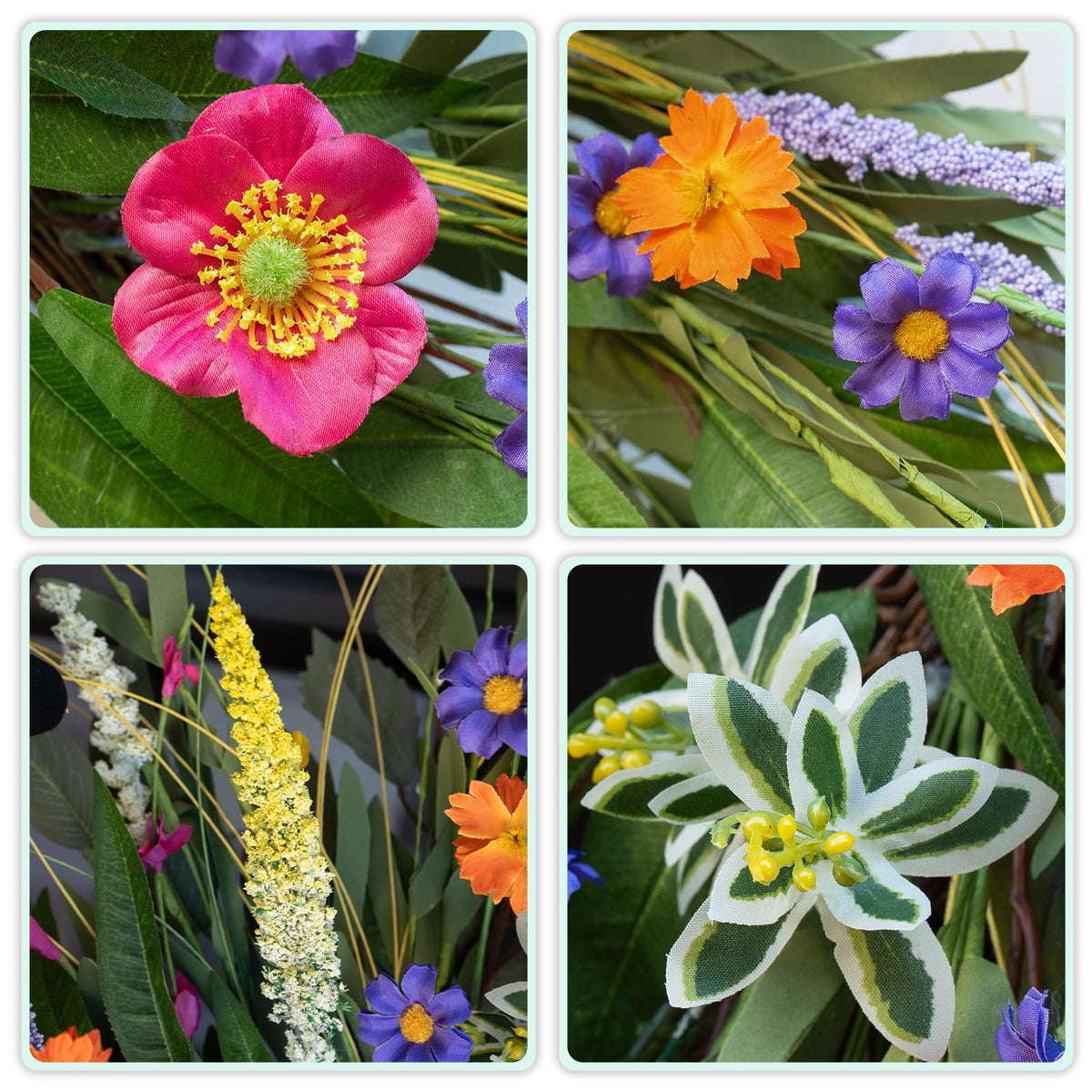Wreathqueen handmade-artificial-flowers-wildflowers offer maintenance-free year-round beauty.