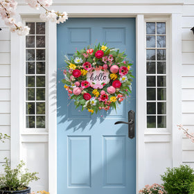 WreathQueen indoor outdoor wreath is ready for versatile display.