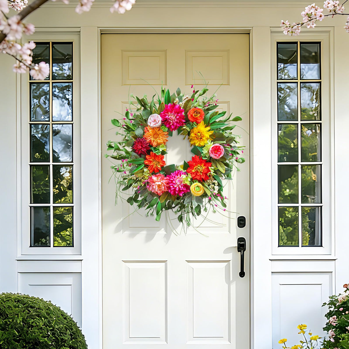 WreathQueen weatherproof wreath designed for outdoor and indoor use