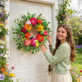WreathQueen wreath back hook design for easy hanging