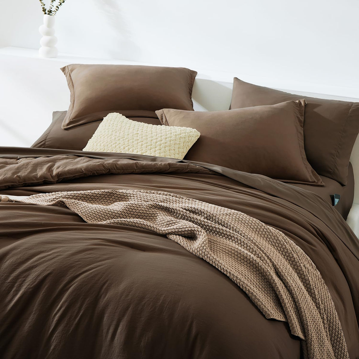 WRENSONGE pillow shams add a cohesive, hotel-style finish.