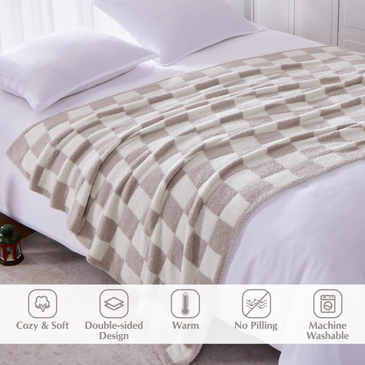 WRENSONGE checkerboard pattern detail showcases durable, stylish craftsmanship.