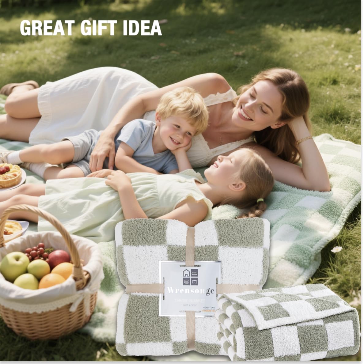 wrensonge checkered throw machine washable and durable