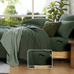 WRENSONGE pillowcases provide soft, breathable coverage for a tidy sleep space.