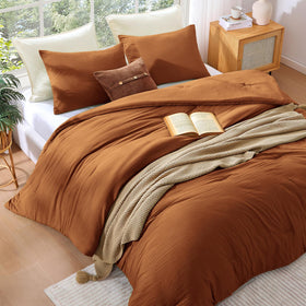 WRENSONGE prewashed fabric closeup highlighting soft, cloud-like comfort for year-round coziness.