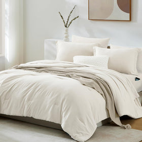 Wrensonge queen fitted sheet pocket demonstrates easy storage and secure fit.