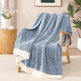 WRENSONGE throw blanket fabric detail shows plush microfiber texture for warmth