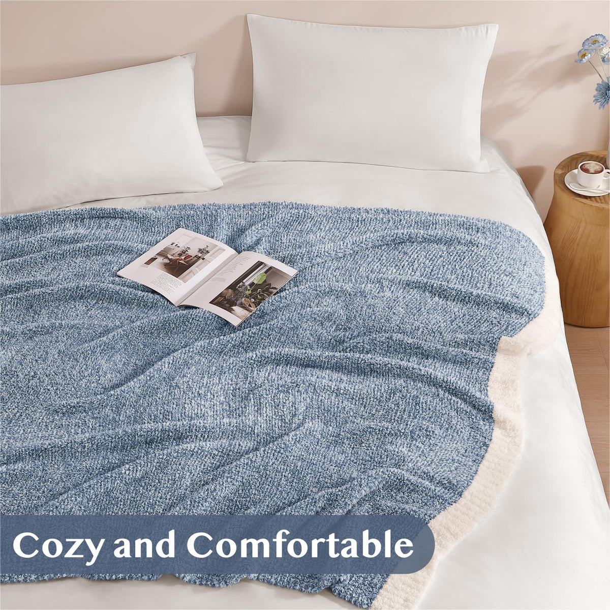 WRENSONGE throw blanket two-color stitching enhances durability and style