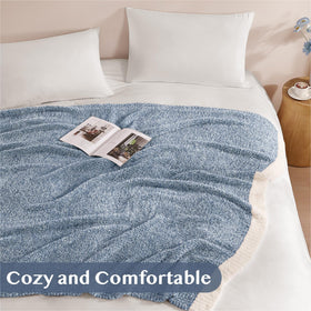 WRENSONGE throw blanket two-color stitching enhances durability and style
