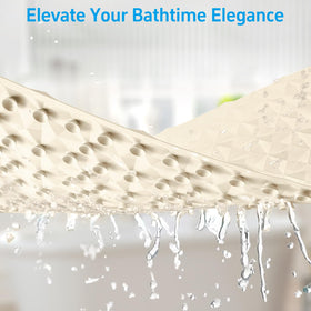 WRISIN bath mat sized 16x28 inches to fit most tubs