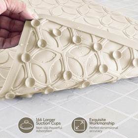 WRISIN natural rubber mat offers skin-friendly, anti-odor comfort after showers.