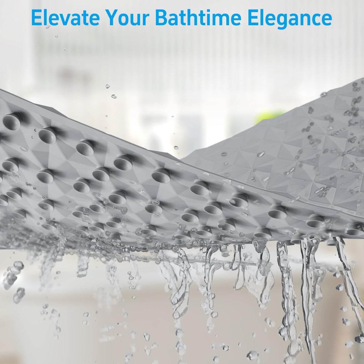WRISIN machine-washable bath mat for easy care.