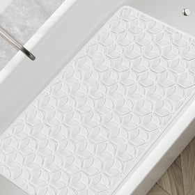 WRISIN pet-friendly bath mat keeps dogs comfortable during baths.