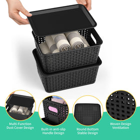 Wrrlors BPA-free durable storage baskets keep items safe while handling.