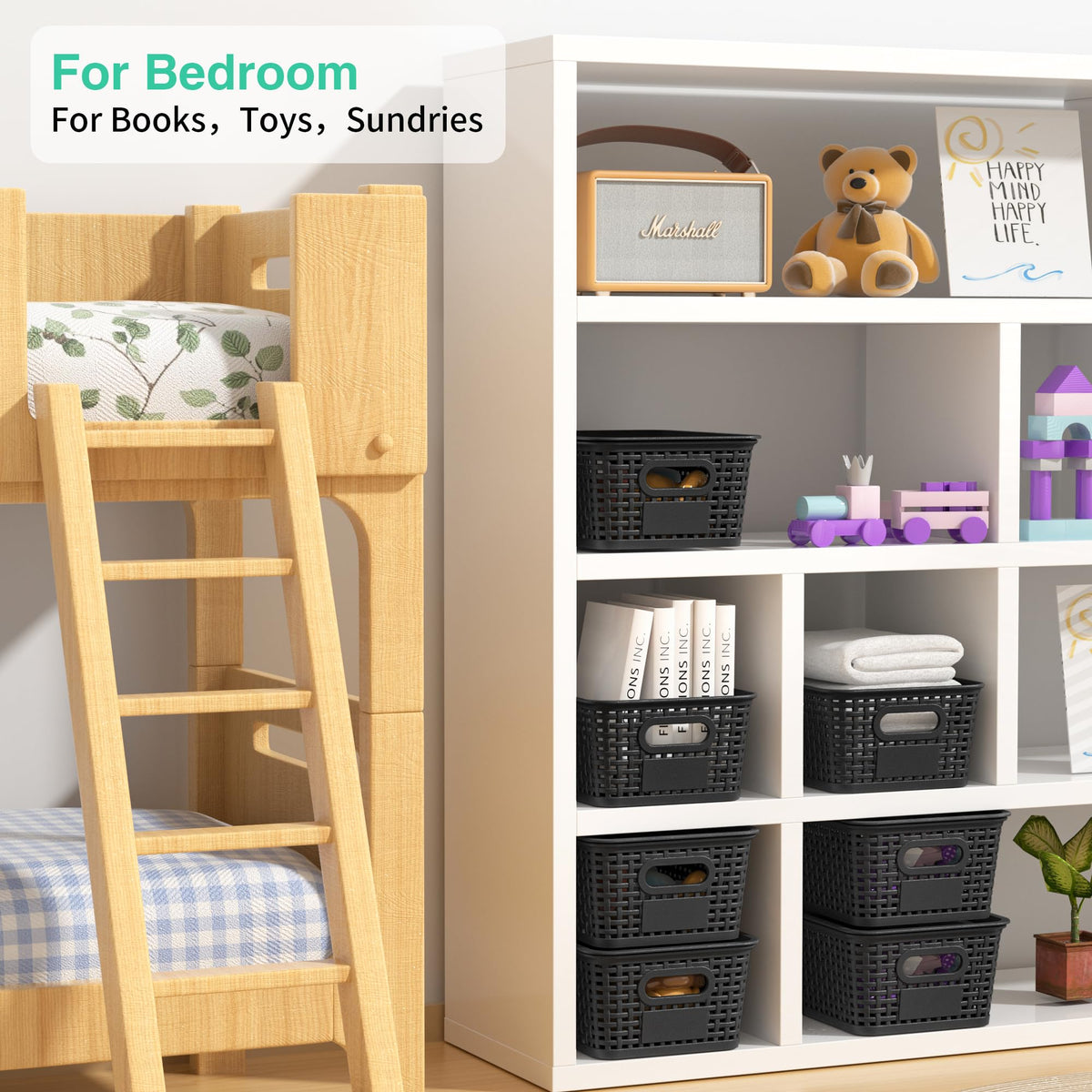 Wrrlors easy-pull handles simplify reaching items from high shelves.