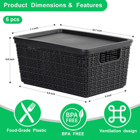 WRRLORS stackable storage bins maximize space on closets, shelves, and desks