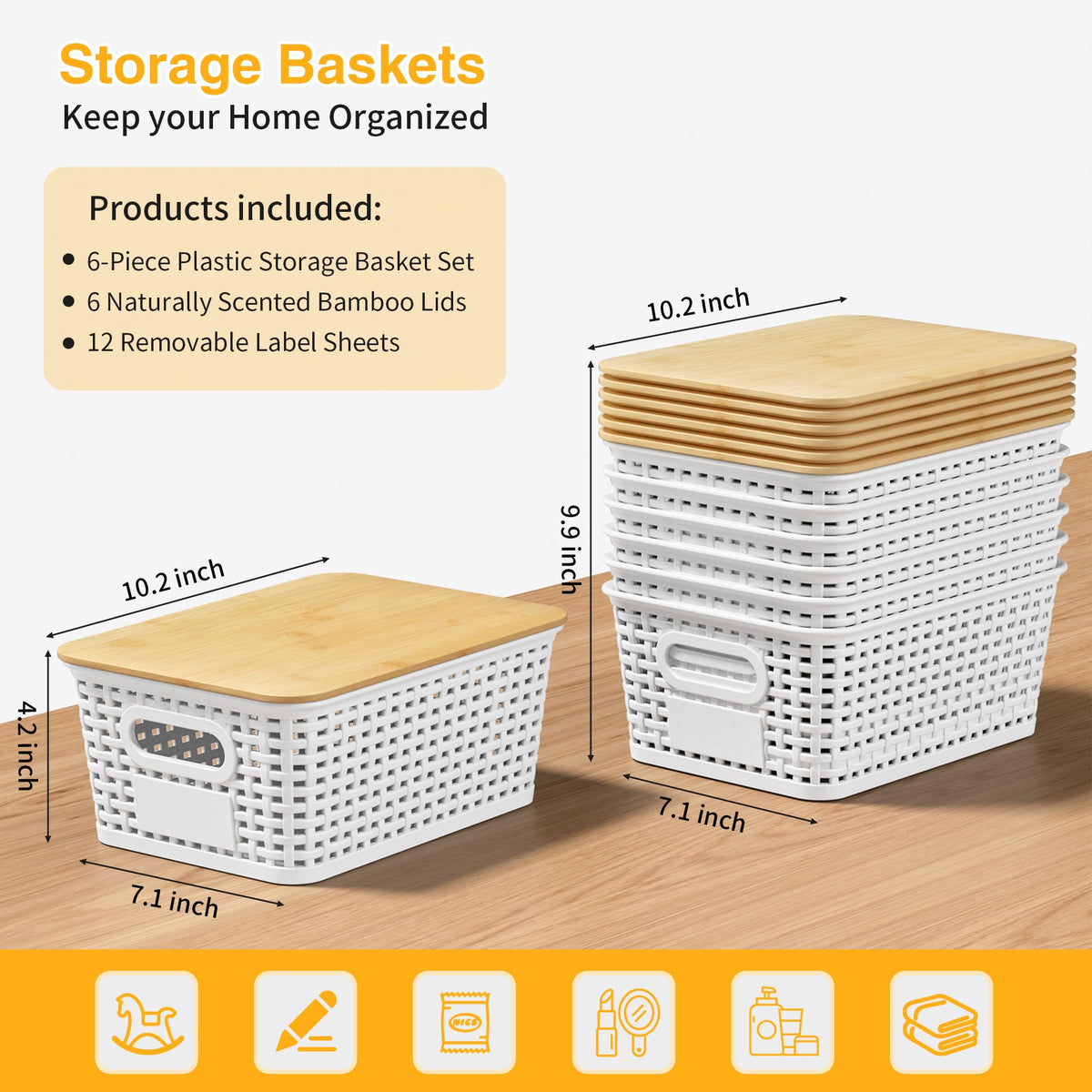 Wrrlors ventilated holes design helps air flow around stored goods.