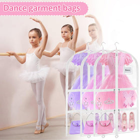 Wsaeig garment bag with five zipper pockets ideal for shoes and accessories