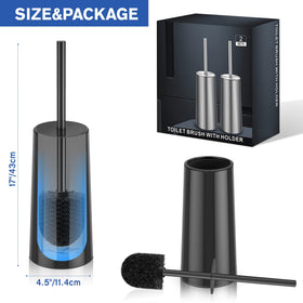 Wsedor elegant toilet brush set enhances bathroom aesthetics and practicality.