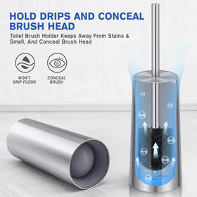 Wsedor hygiene-friendly bathroom accent that hides the brush head.