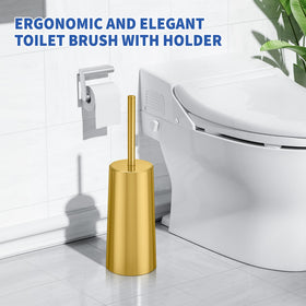 Elegant gold finish adds modern decor to any bathroom.