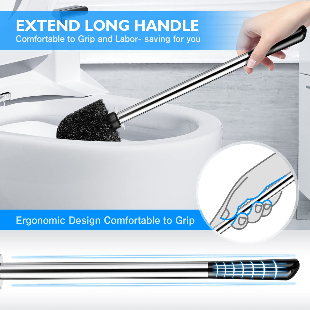 WSedor open-holder-design keeps brush dry and drip-free.