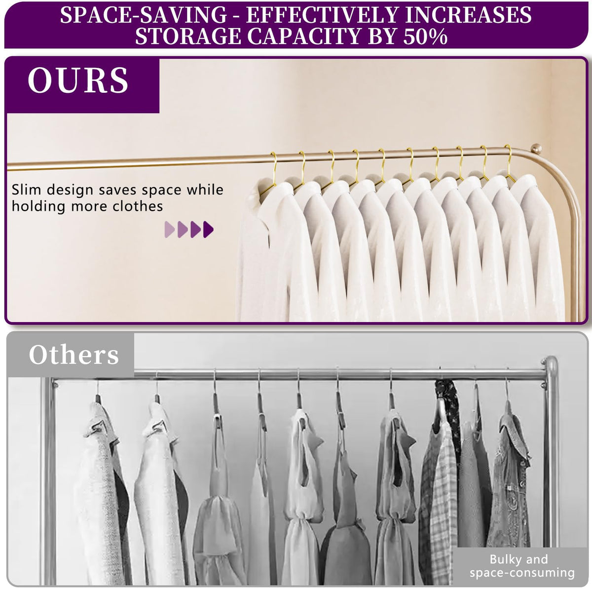 WSJYKN durable display for coats and dresses