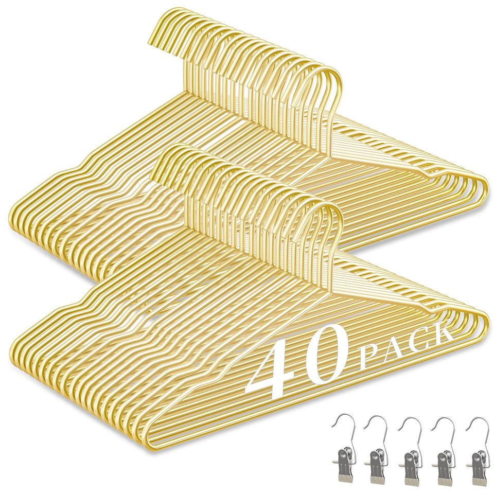 WSJYKN gold heavy-duty hanger for coats and jackets