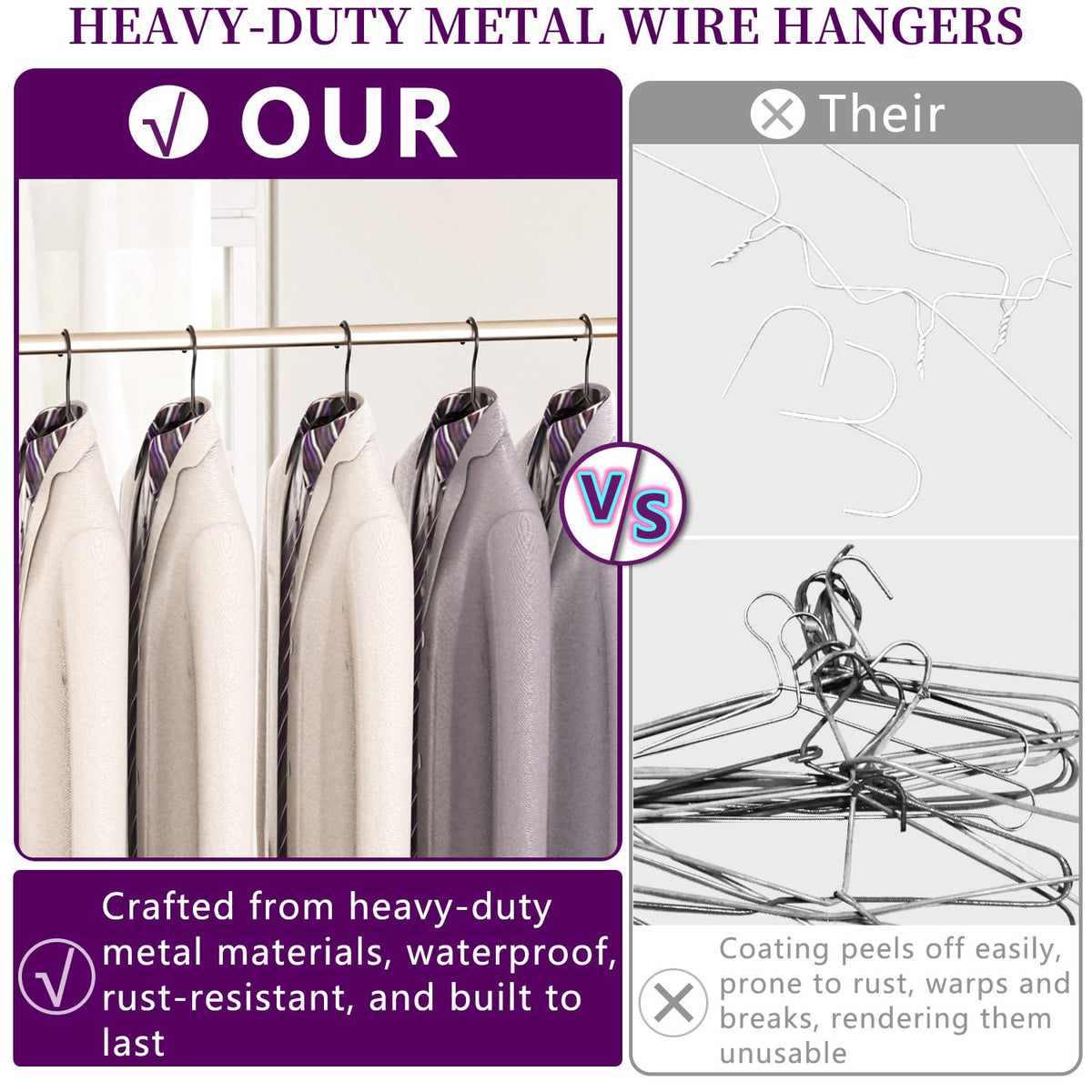 WSJYKN ultra-thin hangers maximize closet capacity with slim profile.