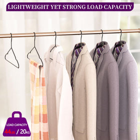 WSJYKN standard-size hangers fit shirts, jackets, and suits securely.