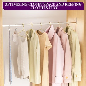 WSJYKN organized closet solution with durable construction