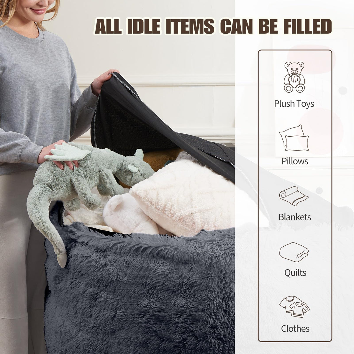WSOFRLAC cover features handle and pocket for easy access.