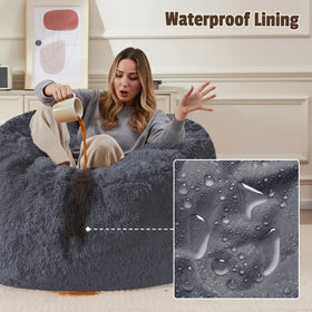 WSOFRLAC cover in a living space for neat storage and seating.