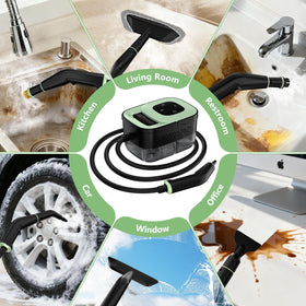 WSRYYCC steam cleaner used in bathroom and kitchen for chemical-free cleaning.