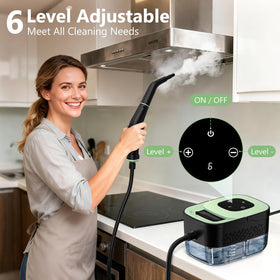 WSRYYCC steam cleaner water tank demonstrates 1.25 liter capacity for extended sessions.