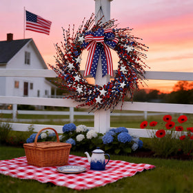 WSTPUPU American flag-inspired design elevates patriotic home styling